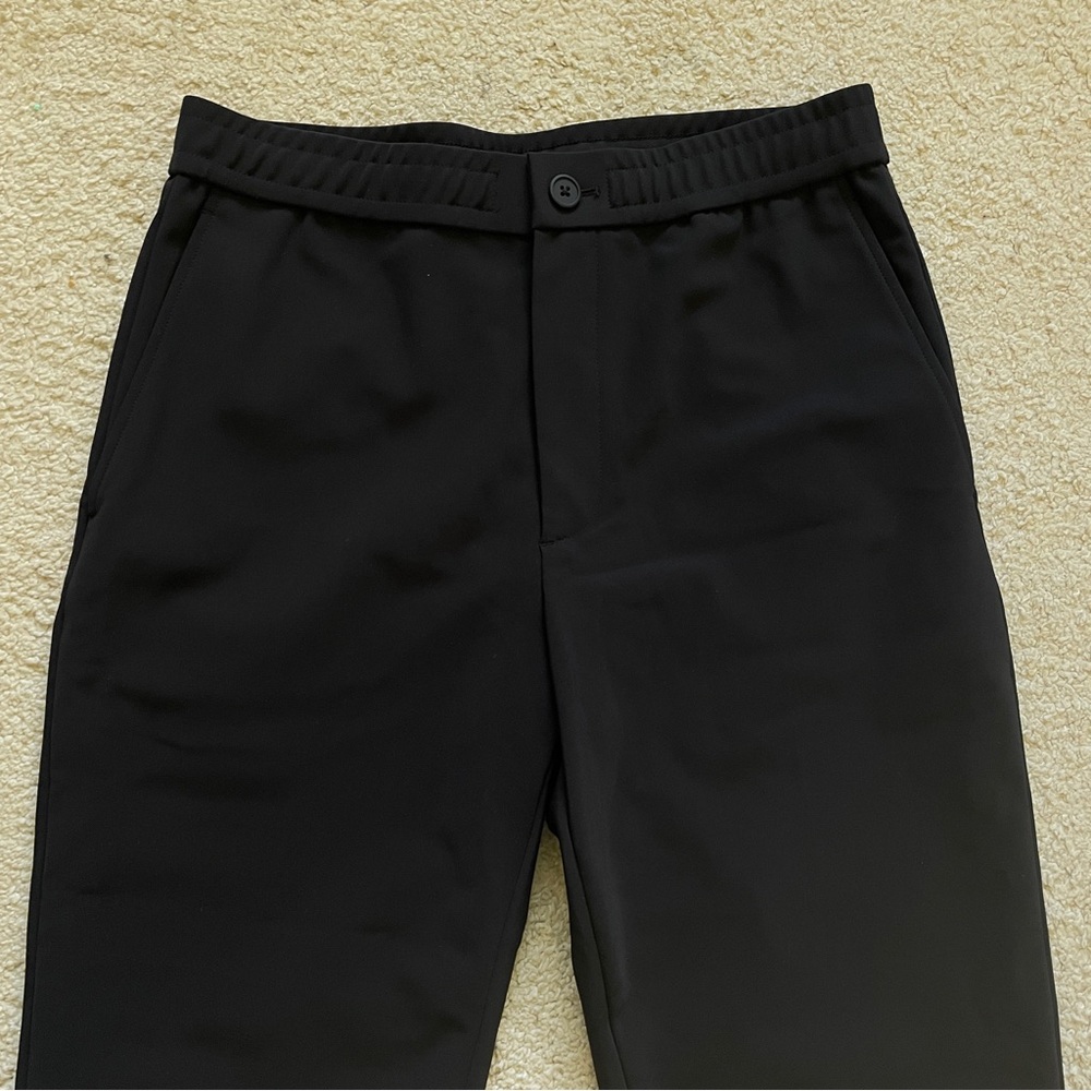 Theory Mayer Drawstring Precision Ponte Pants Bla… - image 3